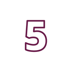 Step number 5 image graphic