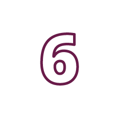 Step number 6 image graphic
