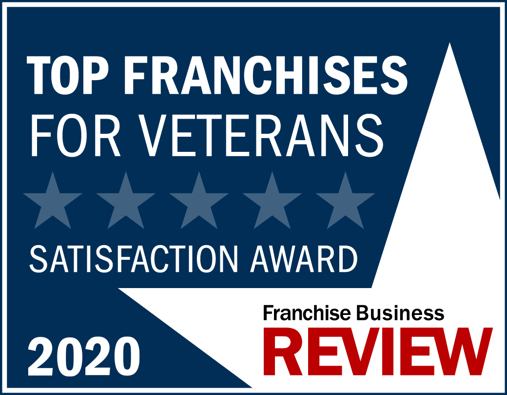 Franchise Business Review 2020 Top Franchises for Veterans Satisfaction Award