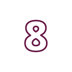 Step number 8 image graphic